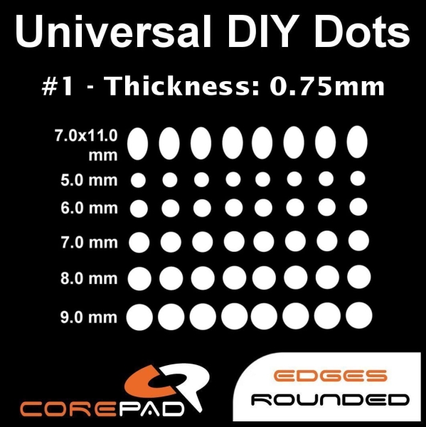 Corepad DOTS PRO Universal DIY Mouse-Dots